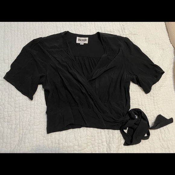 Rouje Benedicte wrap top sz 34 - Picture 4 of 7